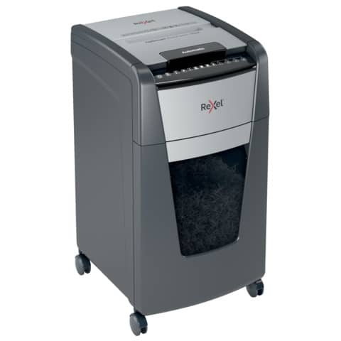 Distruggidocumenti uso frequente Optimum AutoFeed+ 300X EU Rexel P-4 60 L taglio a frammenti 4x26 mm - nero - 2020300XEU